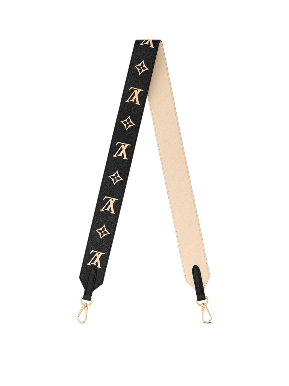 Louis Vuitton Black and Beige Monogram Strap